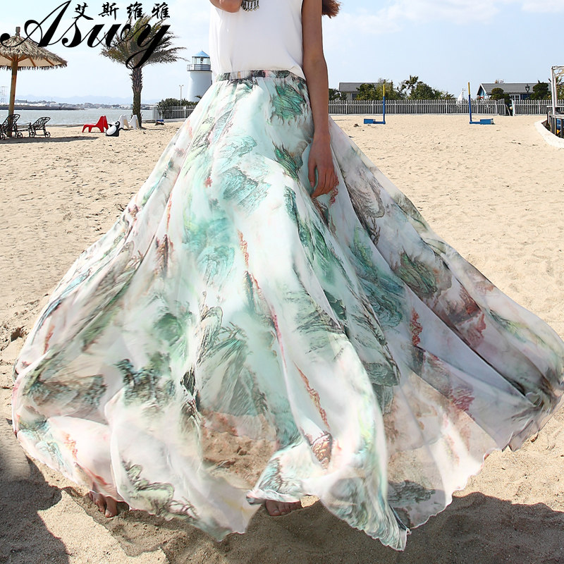 chiffon umbrella dress