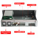 2u server chassis short 280 deep 3 hot swappable hard drive