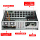 3u chassis ultra short 250 deep aluminum panel LED temperature control screen