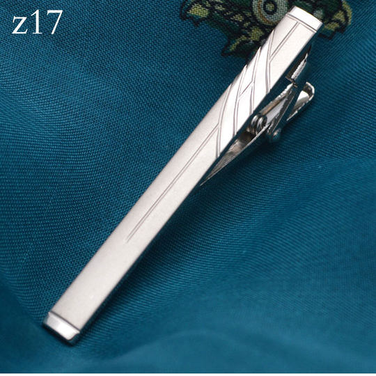 Tie clip for men's professional security men's simple British style accessories men's business formal wear metal silver clip accessories