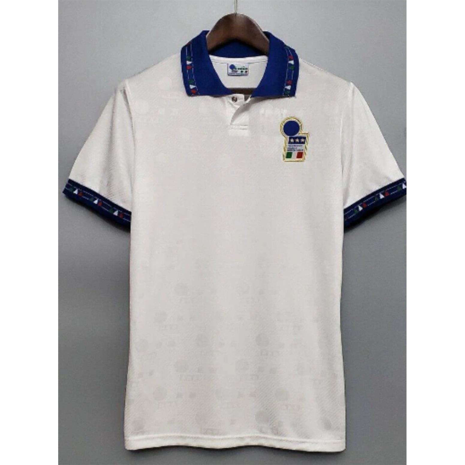 1994 Retro Italy Home Jersey Football Baggio Soccer Shirt-图1