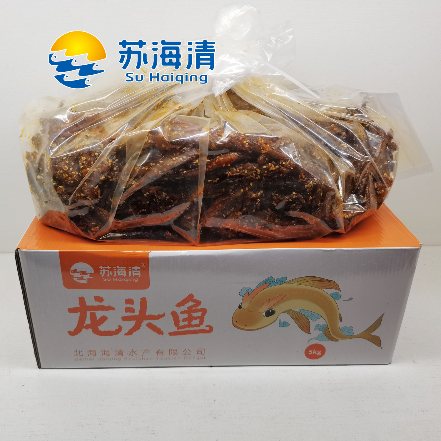 苏海清广西北海特产香辣龙头鱼整箱10斤海龙鱼零食即食小吃小鱼干 - 图2