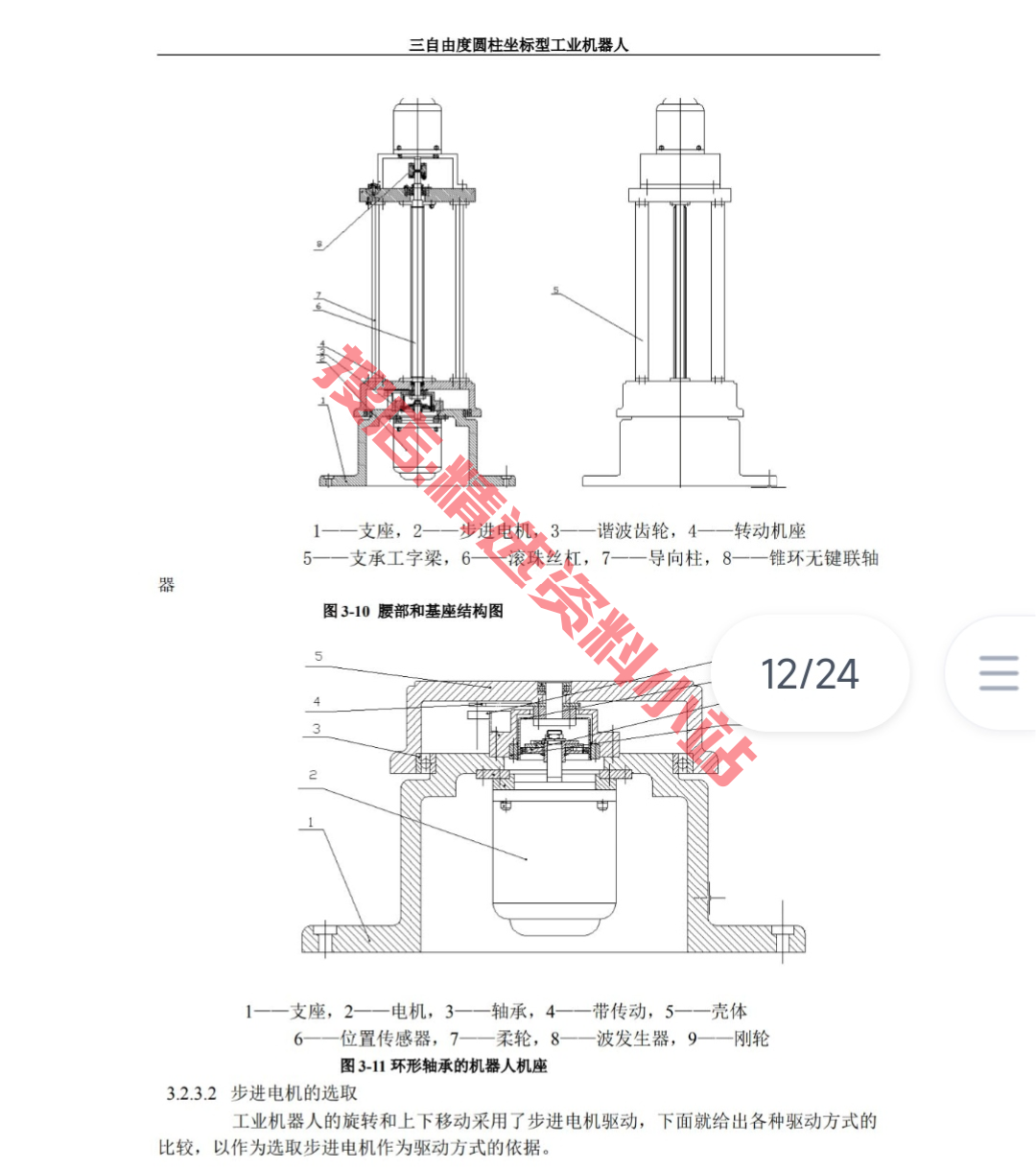 128套机械手设计CAD图纸上料搬运关节工业机器人手臂机械结构说明