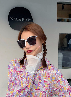 墨镜复古风太阳镜戚薇明星同款