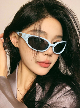 jennie联名太阳镜Y2K赛博朋克未来感2025新款发箍gm墨镜辣妹潮女