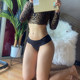 Sexy pure cotton lace low waist women's thong