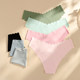 European and American half hip-covering underwear for women large size ice silk seamless