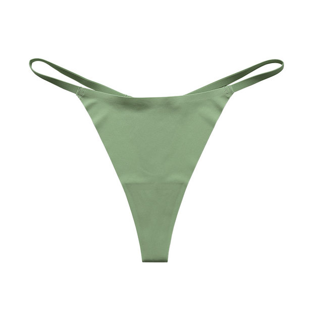 One-piece traceless thin strap thong for women's sports fitness