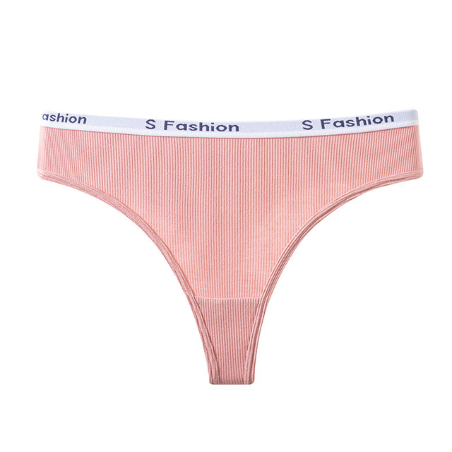 Sexy pure cotton thong women's sports fitness T-string pants