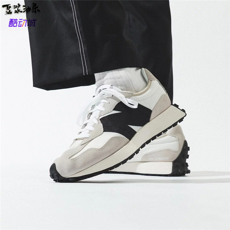 New Balance NB327 海盐黑白男女复古运动休闲鞋MS327FE - 图0