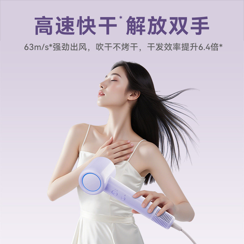 美的高速吹风机家用负离子护发大风力速干电吹风情人节礼物FG202