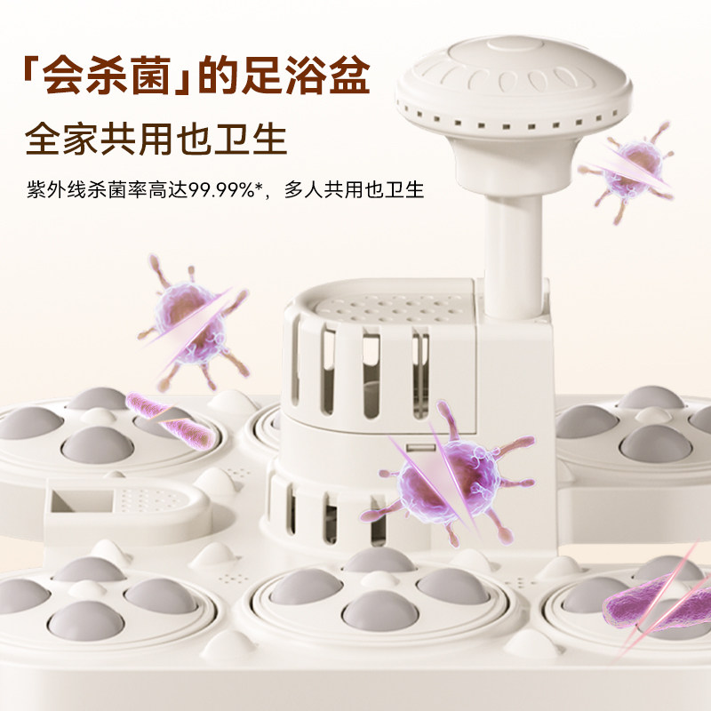 美的泡脚桶加热恒温家用全自动杀菌养生洗脚盆电动足疗机按摩礼物,淘宝优惠券,粉丝福利购,淘宝优惠卷