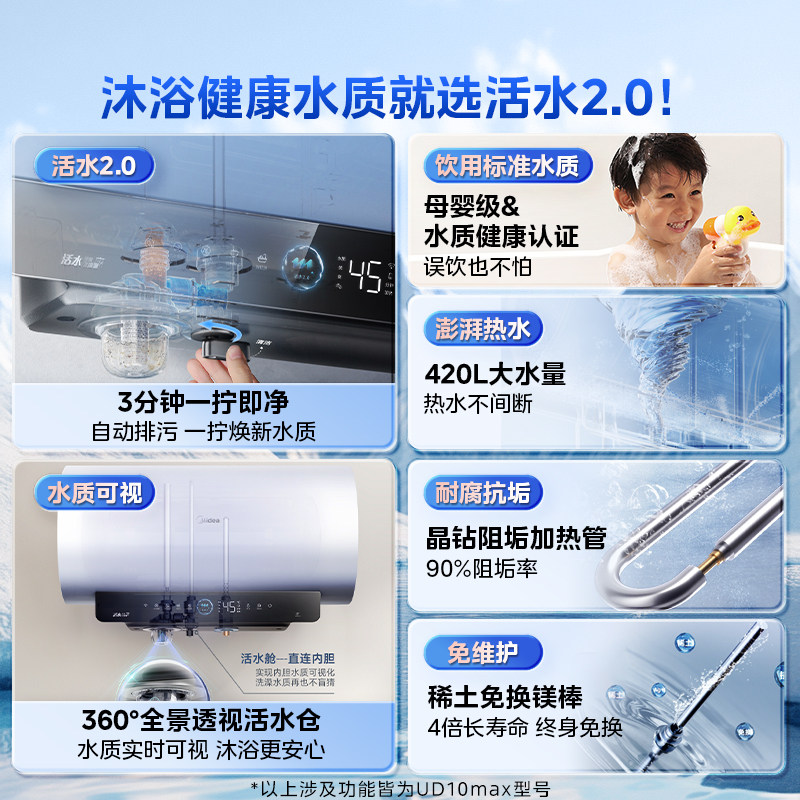 美的电热水器Q5Spro活水2.0 60L一级能效