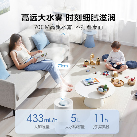 Midea Zinc Ion Antibacterial Removable Washing Humidifier 3D50