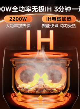 美的3分钟一道菜IH猛火电压力锅