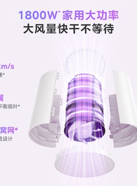 美的吹风机大风力速干吹风筒礼物