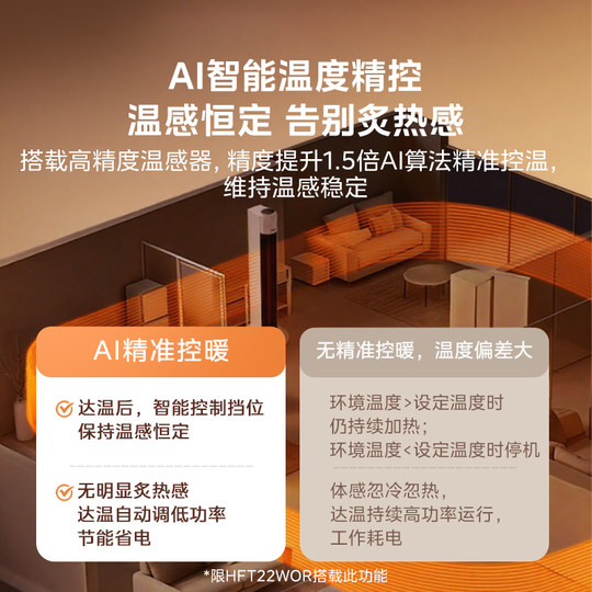 Midea's new heater heightens to 85CM