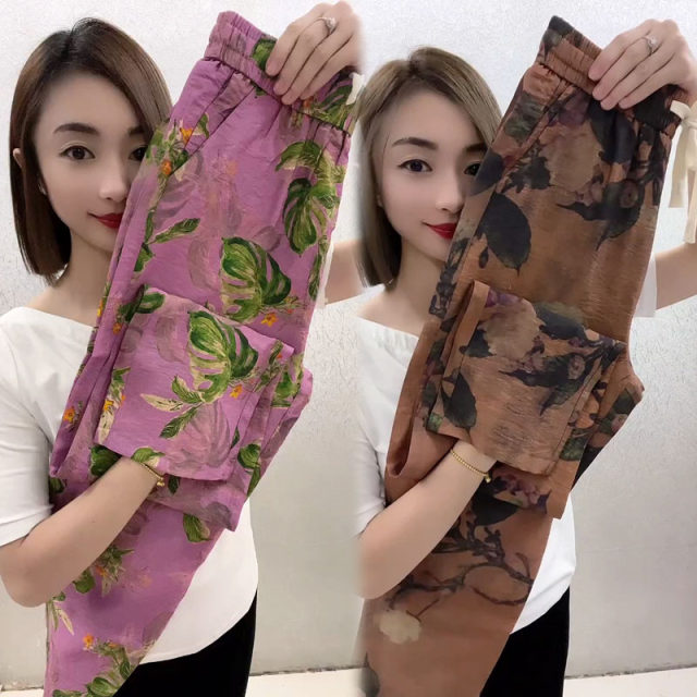 ກາງເກງ floral ບາງໆ summer ທີ່ມີແອວສູງຄົນອັບເດດ: ແລະ versatile