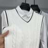 Sweater vest men's vest slim V-neck spring and autumn men's sleeveless vest sweater knitted jacket slim trend