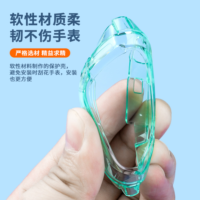 适用米兔7A保护壳米兔儿童电话手表C7A升级款保护套防摔刮钢化膜 - 图1