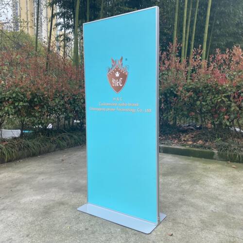 丽屏展示架门型展架KT板架铝合金广告展示架立牌 快展展架海报架 - 图1