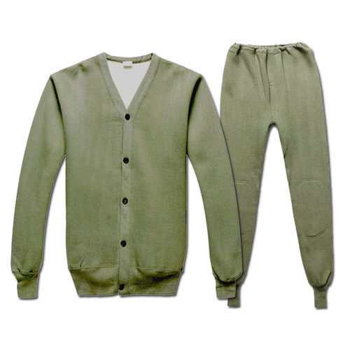 绒衣绒裤抓绒衣87式老式矿工加绒秋衣秋裤中老年户外保暖劳保棉服 - 图3