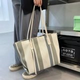 Шоппер, вместительная и большая сумка, вместительный и большой тканевый мешок, подходит для студента