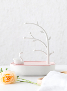 天鹅湖创意桌面摆件首饰架