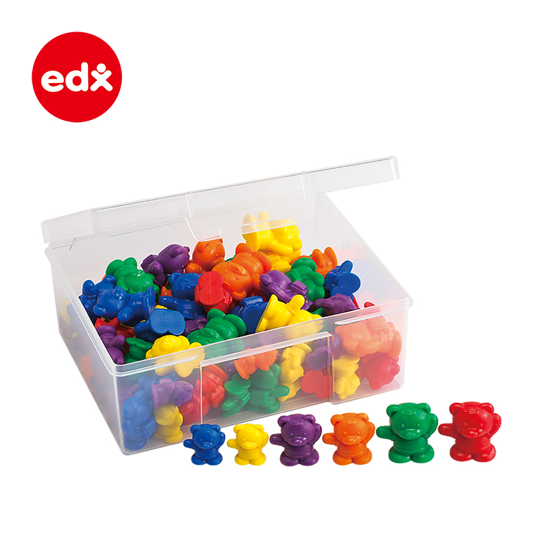 Edx背包熊幼儿计数玩教具学前数学启蒙10以内加减法运算彩虹小熊 - 图3