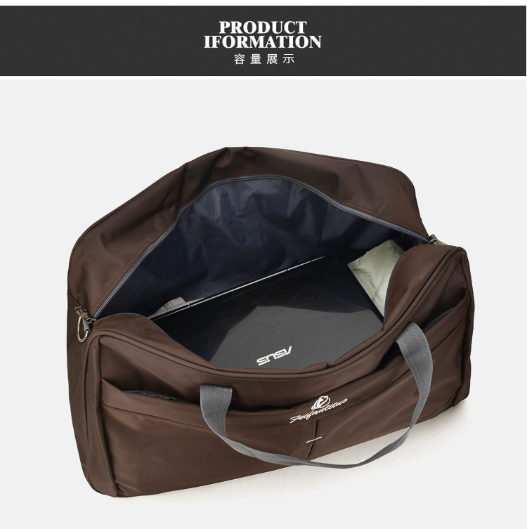 新款大容量手提旅行包男士行李袋健身包装衣服收纳旅游户外背包女 - 图1