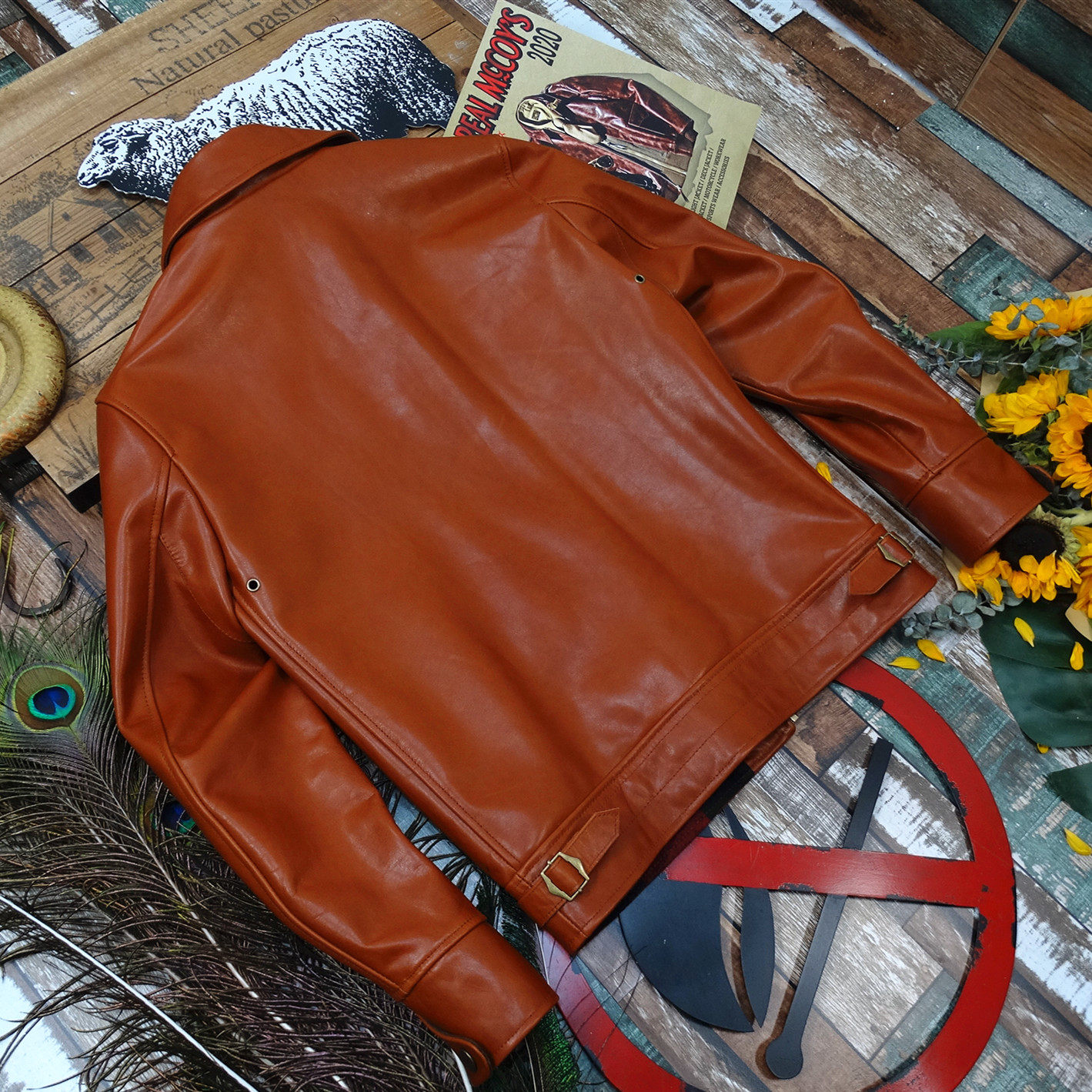 别人家的穆赫兰道Mulholland蜜蜡小牛犊皮男皮衣,淘宝优惠券,粉丝福利购,淘宝优惠卷