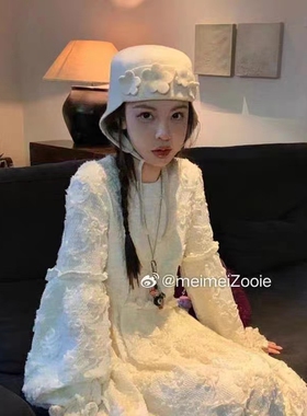 立体花朵飞行帽秋冬羊毛保暖