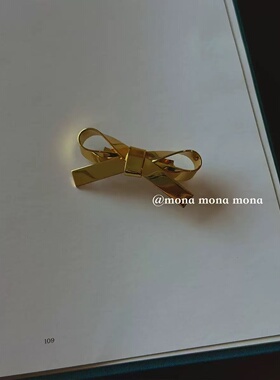 MONA张绮贤同款手工立体蝴蝶结胸针发夹小众设计高级感发夹配饰