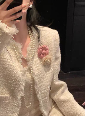 极简风百搭长款珍珠项链