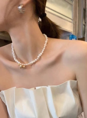 吊坠法式浪漫~天然珍珠项链