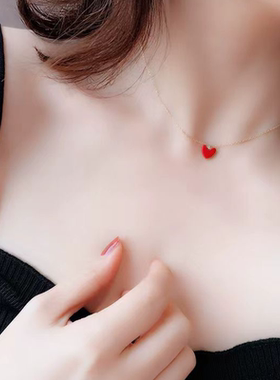 刘亦菲纯银爱心项链，小巧精致