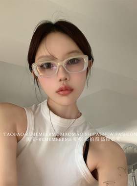 方圆脸显瘦街拍墨镜黄蓝框太阳镜