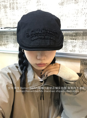 小众毛边字母刺绣软顶前进帽古着