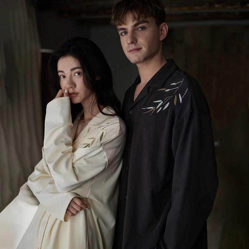 新款情侣睡衣秋季棉长袖长裤舒适高极感男女开衫春秋款家居服套装,淘宝优惠券,粉丝福利购,淘宝优惠卷