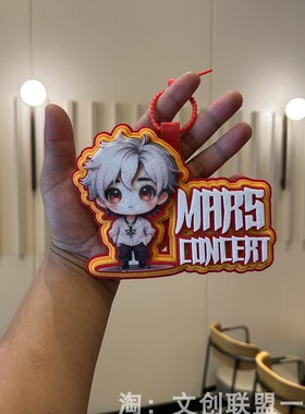 你怎么知道我要去看华晨宇演唱会应援火星周边Q版大头不织布挂件
