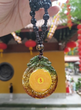 杭州上天竺楞严咒琉璃吊坠