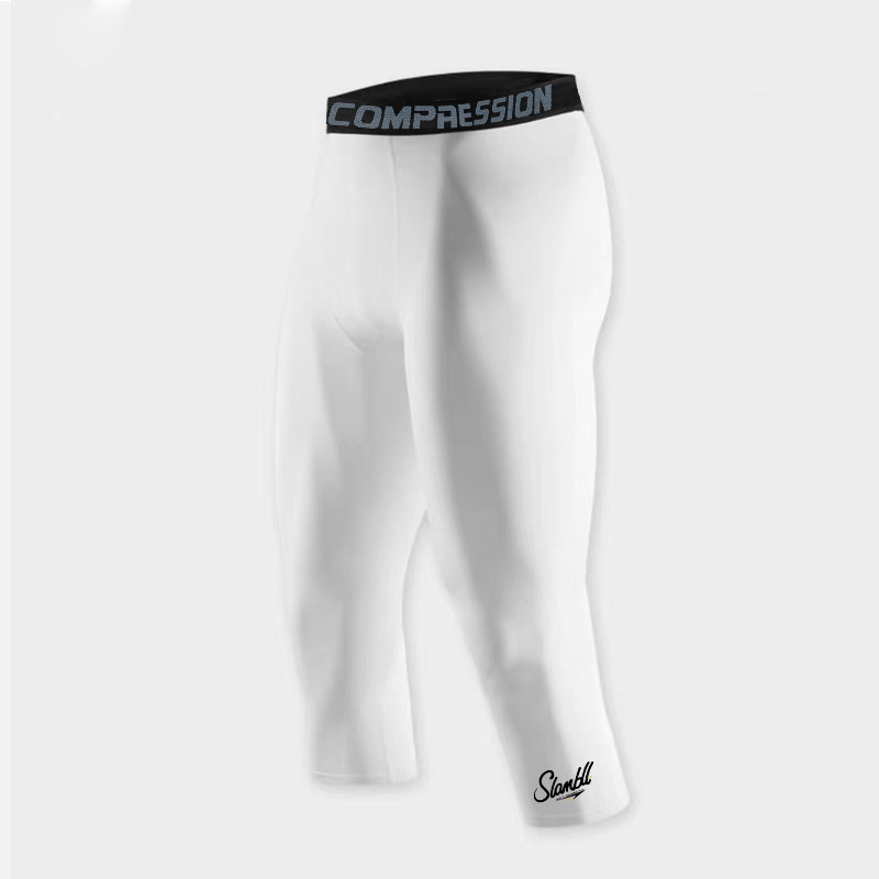 SLAMBLL篮球紧身裤七分微弹速干健身训练运动打底男压缩装备美式,淘宝优惠券,粉丝福利购,淘宝优惠卷