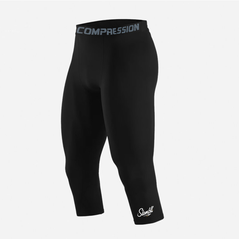 SLAMBLL篮球紧身裤七分微弹速干健身训练运动打底男压缩装备美式,淘宝优惠券,粉丝福利购,淘宝优惠卷