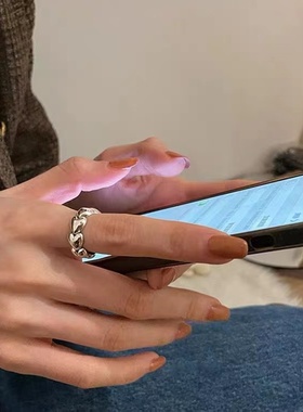 今饰有约女纯银简约戒指