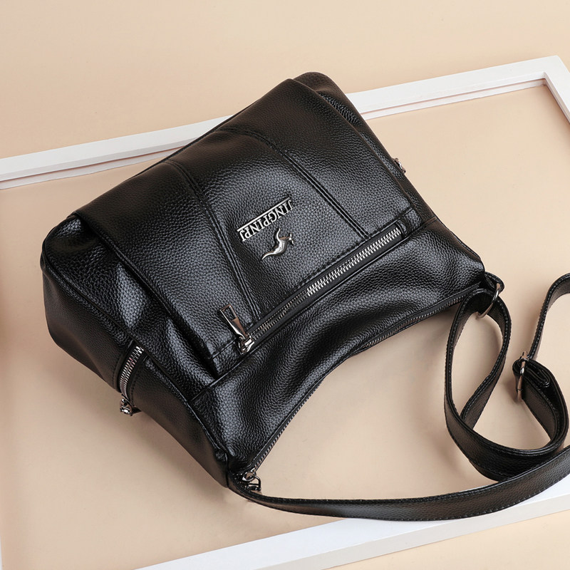 妈妈包女2025新款中老年大容量多层软皮婆婆买菜逛街单肩斜挎包,淘宝优惠券,粉丝福利购,淘宝优惠卷