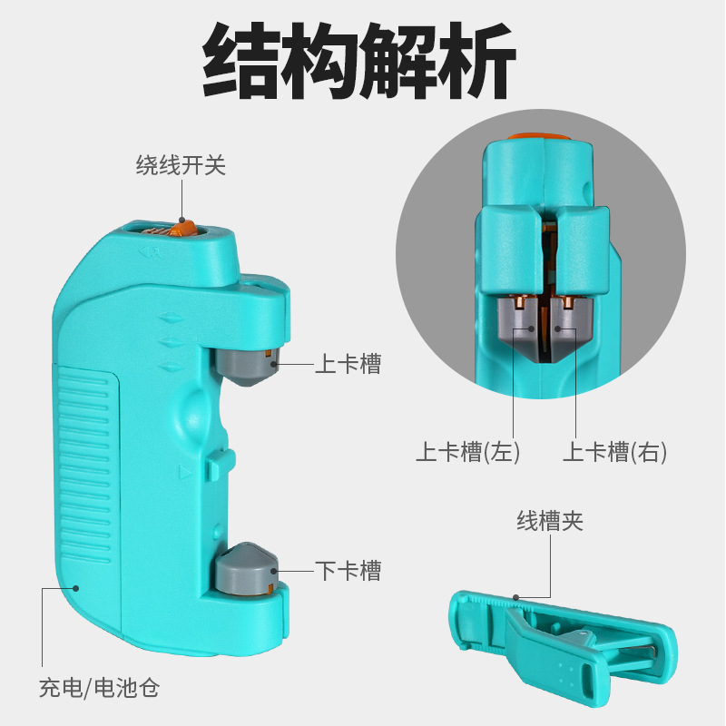 路亚前导线gt结打结器电动自动打GT结PE线前导绑线器方法装备大全-图2