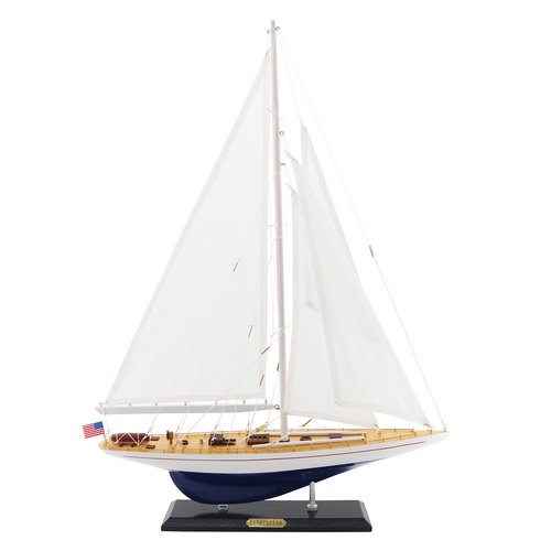 精致实木帆船模型单桅美式欧式玄关装饰品一帆风顺博物馆现代摆件