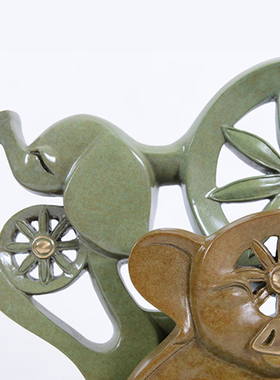 宇达十二生肖居家幸福滚滚来摆件