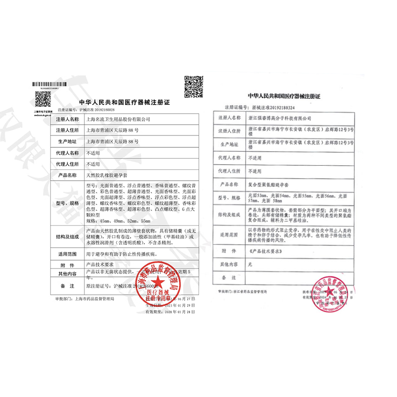 超薄裸入官方旗舰店名流001避孕套 名流避孕套