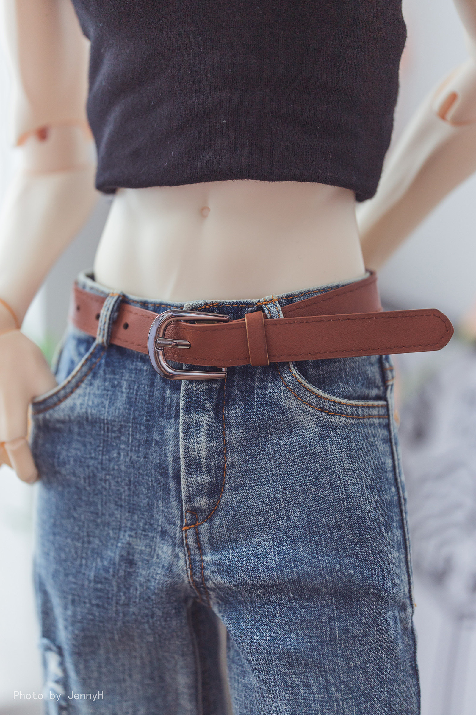 满68包邮【三万院长现货】BJD娃娃配件经典皮带腰带3分叔SD娃用 - 图2